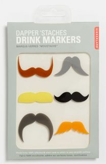 Kikkerland Design Mustache Drink Markers (Set of 6)