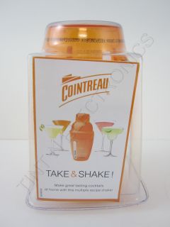 Cointreau Cocktail MINI SHAKER 4 DIFFERENT DRINK RECIPE ON SHAKER