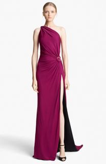 Emilio Pucci One Shoulder Jersey Gown