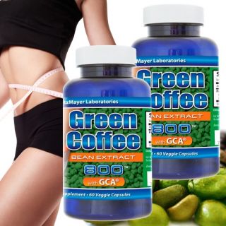 12BOTTLES Pure Green Coffee Bean Extract 800mg 50 Chlorogenic Acid w