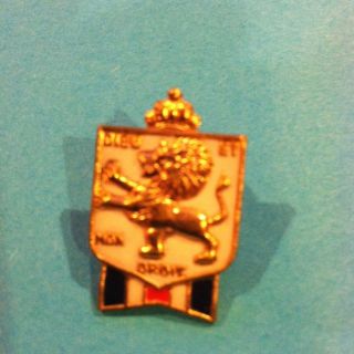 WWII British War Relief Members Pin with Screwback Mon Dieu Et Droit