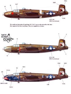 EagleCals Decals 1 48 North American B 25J Mitchell Medium Bomber