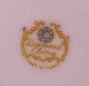 Diamond China MI Japan Roslyn Banded Floral Sugar Creamer Set