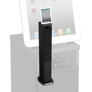 iPad iPhone iPod Tower Speaker Dock Plus Alarm Clock FM Radio 600Watt
