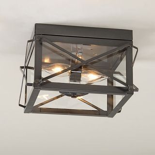 primitive KETTLE BLACK square folded bar ceiling light