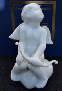 Hutschenreuther White Porcelain Winged Cherub Figurine