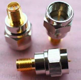  Plug to RP SMA Female Plug Center RF Coaxial Adapter Connector