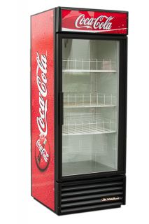 True GDM 26 30 Coca Cola Swing Glass Door Refrigerator Merchandiser