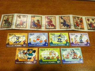 World Cup Soccer Football Collectible stamps Disney characters Spain
