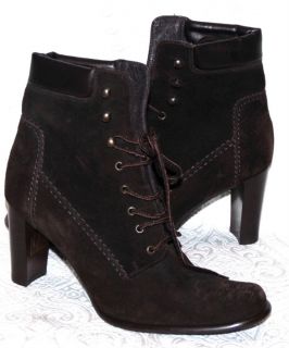 New Collection Fifty Nine 59 Womans Ankle Boots Brown Suede Shoes