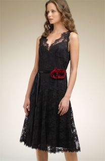 Shani Collection Belted Lace Party Dress