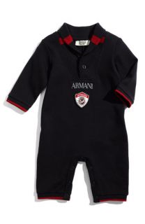 Armani Junior Long Sleeve Romper (Infant)