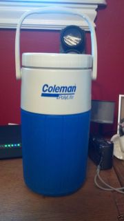Vintage Coleman 1 2 Gallon Water Jug Cooler 5590 Blue in Color Clean