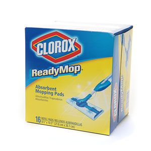 clorox readymop pad refill 16 ea absorbent mopping pads absorbent