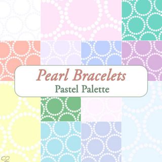  Pearl Bracelets Pastel Bundle 13 Fat Quarters Modern Fabric