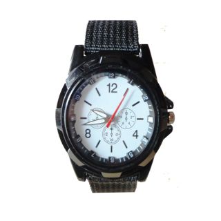  Fashion Racing Force Military Sport Men Officer Fabric Band Watch