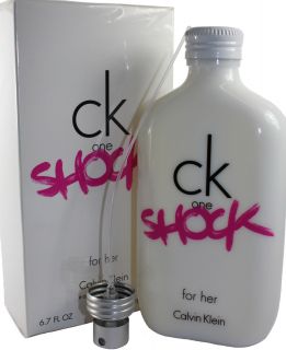 CK ONE SHOCK FOR HER BY CALVIN KLEIN 6.7 OZ EDT SPRAY FOR WOMEN NEW IN