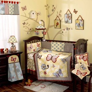 Cocalo Couture Cyprus Neutral Crib Bedding Set Accesories Brown Yellow