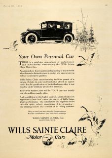 1923 Ad Wills Sainte Claire Motor Car Canada GOOSE Original