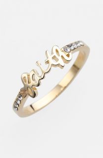 Ariella Collection Messages   Faith Script Ring ( Exclusive)