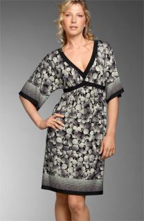 London Times Kimono Sleeve Matte Jersey Dress
