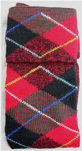 Authentic Scottish Kilt Hose Clan Tartan Plaid Wilson Gunn Socks Wool