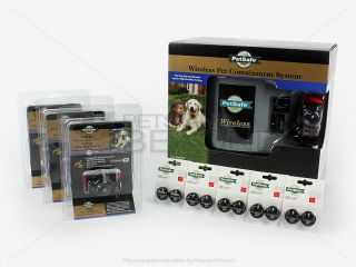 New PetSafe Wireless Instant Fence System 4 Dog Collars
