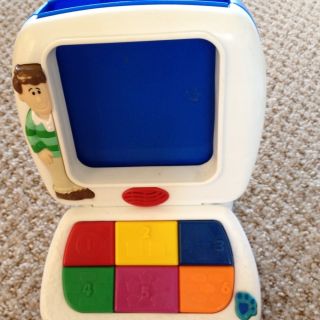 Blues Clues Steves Learning Lessons Mini Computer Toy with All 7