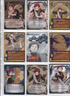NARUTO COLLECTIBLE CARD GAME Mixed LOT 23 GAARA Cards Includes Excl