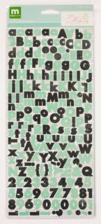 Colorbok Making Memories Modern Millinery Cardstock Stickers Alphabet