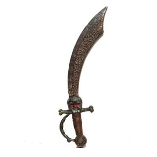 Antique Pirates Sword Gold Accent Skull Face on Handle