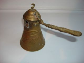vintage brass arabic coffee maker pot