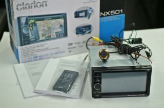 CLARION NX501 2 Din Stereo GPS Navigation DVD CD  iPOD + Back up