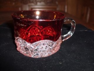 1903 Ruby Flash Mini Coffee Cup Excelsior Springs, Mo Dorothy