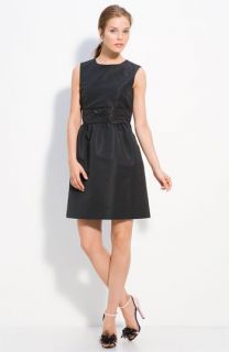 RED Valentino Bow Trim Faille Dress