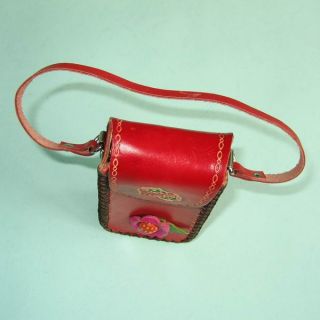 Cute Strawberry Cattle Leather Coin Change Purse Wallet Mini Red Bag