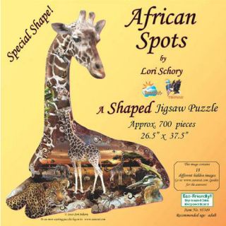 African Spots 700 Piece Shaped Puzzle