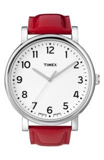 Timex® Easy Reader Leather Strap Watch