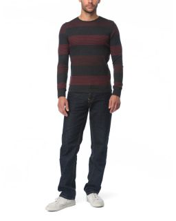 Counter Intelligence Striped Long Sleeved Ribbed Sweater