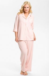 Lauren Ralph Lauren Sleepwear Stripe Pajamas (Plus)