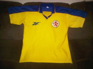 VINTAGE COLOMBIA JERSEY FOOTBALL SHIRT SOCCER RETRO RARE LARGE