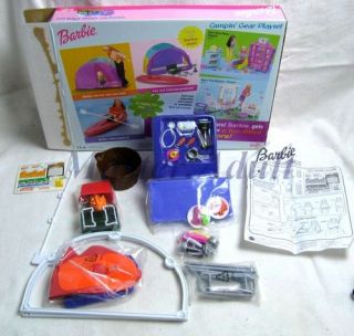 Barbie Campin Gear Playset w/ Coleman Camping Gear 20+ pc accessories