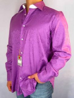 NWT $158 ROBERT GRAHAM Colin Dress Shirt Paisley Floral Sz 39 44 M L