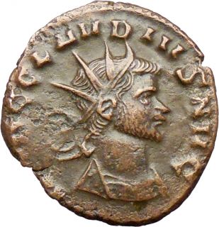 Claudius II Gothicus 268AD RARE Ancient Roman Coin Fides Trust