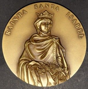  Elizabeth Queen of Kindness Poor Bronze Medal by Jorge Coelho