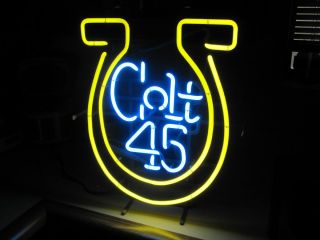  Colt 45 Neon Sign Vintage 1970s Works