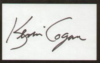 Kevin Cogan Signed Autograph 3x5 Card Indy Driver