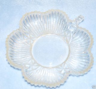 Clear Glass Candy Dish Bowl Vintage Glassware Vtg