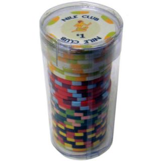 10 Clear Plastic Chip Tubes Each Holds 25 Poker Chips