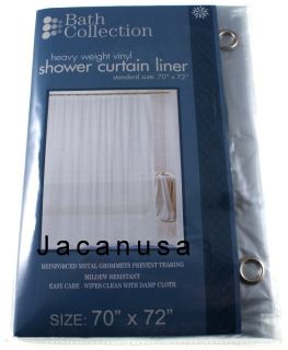 Window Clear Shower Curtain Liner with Metal Grommets